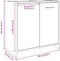 vidaXL - Wastafelkast - 60x33x60 - cm - bewerkt - hout - betongrijs