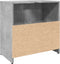 vidaXL - Wastafelkast - 60x33x60 - cm - bewerkt - hout - betongrijs