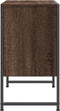 vidaXL - Wastafelkast - 60x33x60 - cm - bewerkt - hout - bruin - eikenkleurig