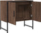 vidaXL - Wastafelkast - 60x33x60 - cm - bewerkt - hout - bruin - eikenkleurig