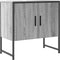 vidaXL - Wastafelkast - 60x33x60 - cm - bewerkt - hout - grijs - sonoma - eikenkleurig
