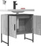 vidaXL - Wastafelkast - 60x33x60 - cm - bewerkt - hout - grijs - sonoma - eikenkleurig
