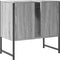 vidaXL - Wastafelkast - 60x33x60 - cm - bewerkt - hout - grijs - sonoma - eikenkleurig