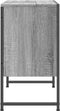 vidaXL - Wastafelkast - 60x33x60 - cm - bewerkt - hout - grijs - sonoma - eikenkleurig