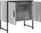 vidaXL - Wastafelkast - 60x33x60 - cm - bewerkt - hout - grijs - sonoma - eikenkleurig
