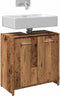 vidaXL - Wastafelkast - 60x33x60 - cm - bewerkt - hout - oud - houtkleurig