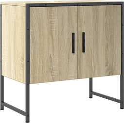 vidaXL - Wastafelkast - 60x33x60 - cm - bewerkt - hout - sonoma - eikenkleurig
