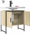 vidaXL - Wastafelkast - 60x33x60 - cm - bewerkt - hout - sonoma - eikenkleurig
