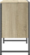 vidaXL - Wastafelkast - 60x33x60 - cm - bewerkt - hout - sonoma - eikenkleurig