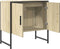 vidaXL - Wastafelkast - 60x33x60 - cm - bewerkt - hout - sonoma - eikenkleurig