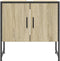 vidaXL - Wastafelkast - 60x33x60 - cm - bewerkt - hout - sonoma - eikenkleurig