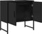 vidaXL - Wastafelkast - 60x33x60 - cm - bewerkt - hout - zwart