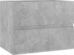 vidaXL - Wastafelkast - 60x38,5x45 - cm - bewerkt - hout - betongrijs