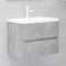 vidaXL - Wastafelkast - 60x38,5x45 - cm - bewerkt - hout - betongrijs