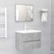 vidaXL - Wastafelkast - 60x38,5x45 - cm - bewerkt - hout - betongrijs