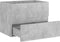 vidaXL - Wastafelkast - 60x38,5x45 - cm - bewerkt - hout - betongrijs