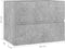 vidaXL - Wastafelkast - 60x38,5x45 - cm - bewerkt - hout - betongrijs