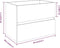 vidaXL - Wastafelkast - 60x38,5x45 - cm - bewerkt - hout - gerookt - eikenkleurig