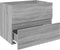 vidaXL - Wastafelkast - 60x38,5x45 - cm - bewerkt - hout - grijs - sonoma - eikenkleur