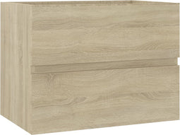 vidaXL - Wastafelkast - 60x38,5x45 - cm - spaanplaat - sonoma - eikenkleurig