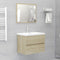 vidaXL - Wastafelkast - 60x38,5x45 - cm - spaanplaat - sonoma - eikenkleurig