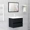 vidaXL - Wastafelkast - 60x38,5x45 - cm - spaanplaat - zwart