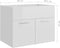 vidaXL - Wastafelkast - 60x38,5x46 - cm - spaanplaat - hoogglans - wit