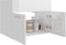 vidaXL - Wastafelkast - 60x38,5x46 - cm - spaanplaat - hoogglans - wit