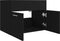 vidaXL - Wastafelkast - 60x38,5x46 - cm - spaanplaat - zwart