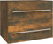 vidaXL - Wastafelkast - 60x38,5x48 - cm - bewerkt - hout - gerookt - eikenkleurig