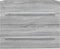 vidaXL - Wastafelkast - 60x38,5x48 - cm - bewerkt - hout - grijs - sonoma - eikenkleur