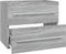 vidaXL - Wastafelkast - 60x38,5x48 - cm - bewerkt - hout - grijs - sonoma - eikenkleur