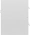 vidaXL - Wastafelkast - 60x38,5x48 - cm - spaanplaat - hoogglans - wit