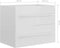 vidaXL - Wastafelkast - 60x38,5x48 - cm - spaanplaat - hoogglans - wit