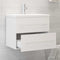vidaXL - Wastafelkast - 60x38,5x48 - cm - spaanplaat - wit
