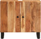 vidaXL - Wastafelkast - 62x33x58 - cm - massief - acaciahout - en - bewerkt - hout