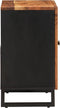 vidaXL - Wastafelkast - 62x33x58 - cm - massief - acaciahout - en - bewerkt - hout