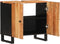 vidaXL - Wastafelkast - 62x33x58 - cm - massief - acaciahout - en - bewerkt - hout