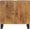 vidaXL - Wastafelkast - 62x33x58 - cm - massief - mangohout - en - bewerkt - hout