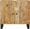 vidaXL - Wastafelkast - 62x33x58 - cm - massief - mangohout - en - bewerkt - hout