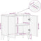 vidaXL - Wastafelkast - 62x33x58 - cm - massief - mangohout