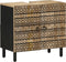 vidaXL - Wastafelkast - 62x33x58 - cm - massief - mangohout - zwart