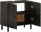 vidaXL - Wastafelkast - 62x33x58 - cm - massief - mangohout - zwart