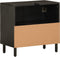 vidaXL - Wastafelkast - 62x33x58 - cm - massief - mangohout - zwart
