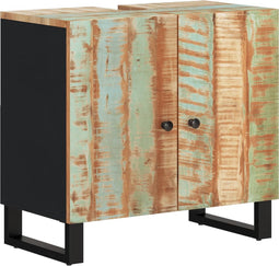 vidaXL - Wastafelkast - 62x33x58 - cm - massief - recycled - hout - en - bewerkt - hout