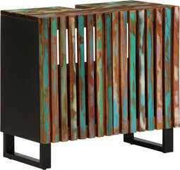 vidaXL - Wastafelkast - 62x34x58 - cm - massief - acaciahout