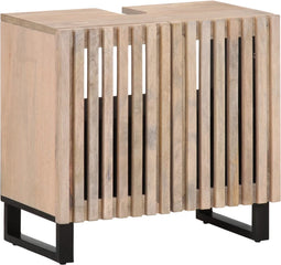 vidaXL - Wastafelkast - 62x34x58 - cm - massief - mangohout