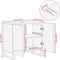 vidaXL - Wastafelkast - 62x34x58 - cm - massief - mangohout