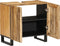vidaXL - Wastafelkast - 62x34x58 - cm - massief - ruw - mangohout