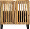vidaXL - Wastafelkast - 62x34x58 - cm - massief - ruw - mangohout